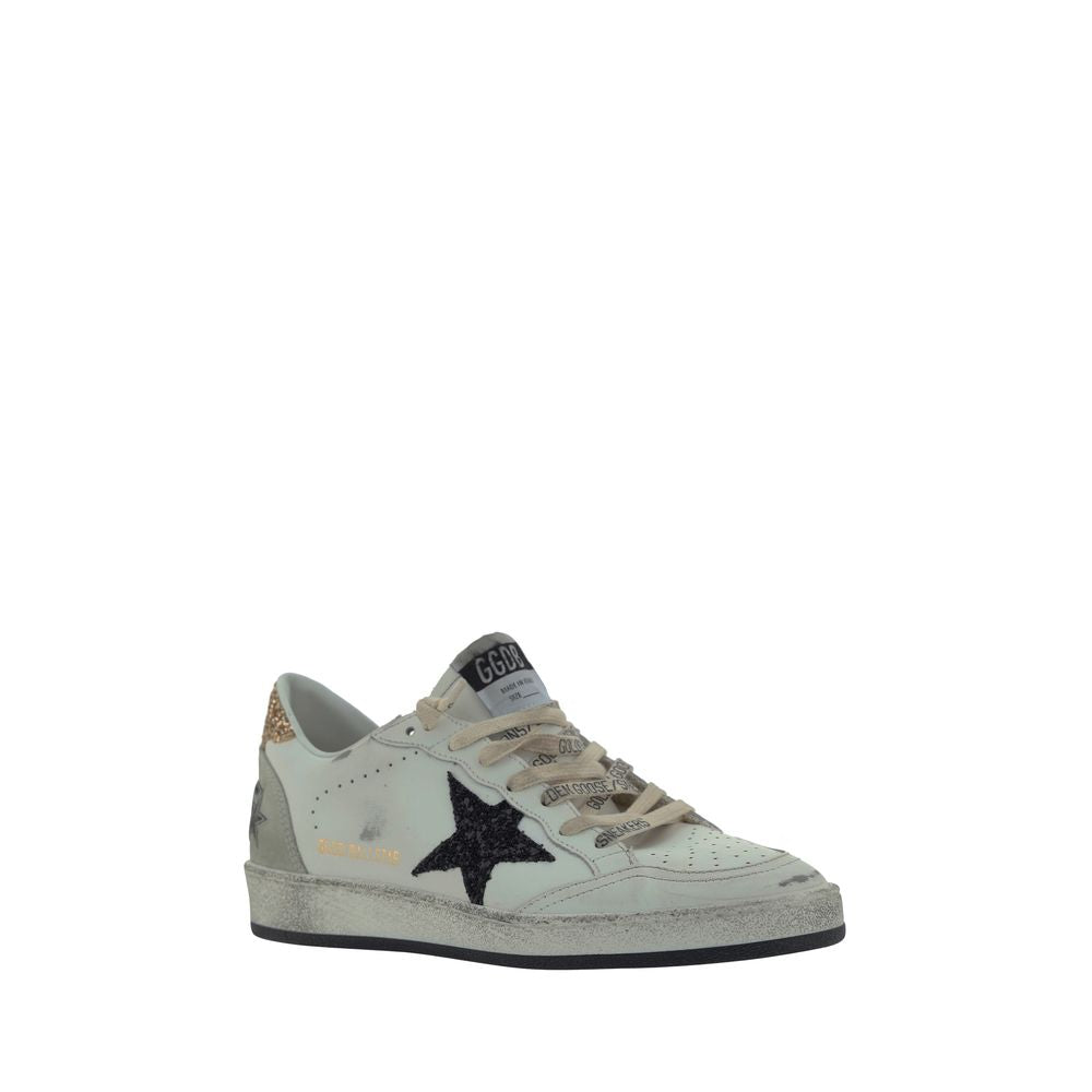 Golden Goose White Goatskin Low Top Sneakers Golden Goose