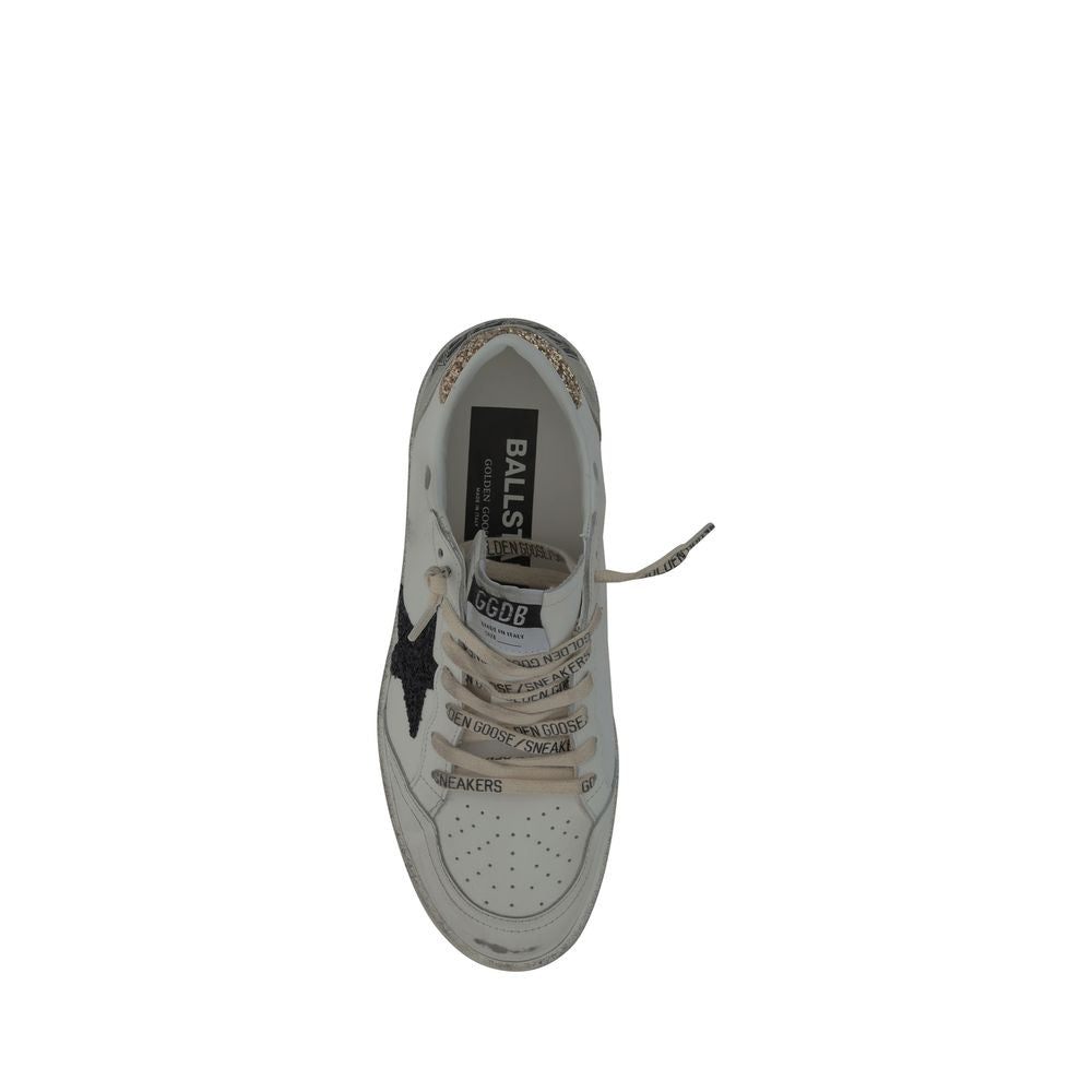 Golden Goose White Goatskin Low Top Sneakers Golden Goose