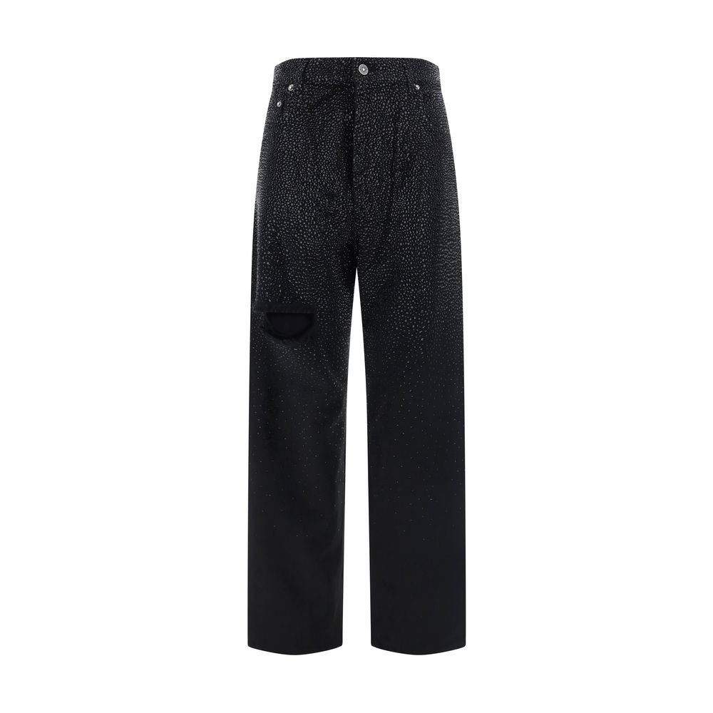Golden Goose Black Cotton Casual Pants Golden Goose