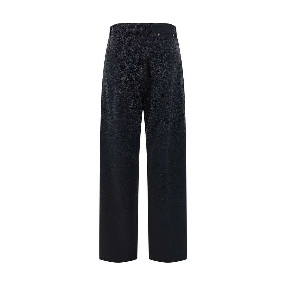 Golden Goose Black Cotton Casual Pants Golden Goose