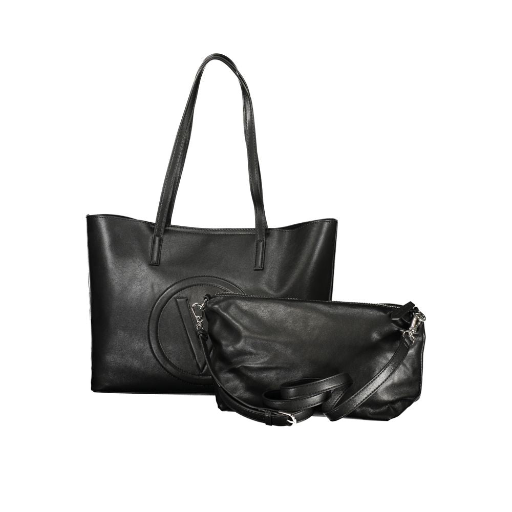 Mario Valentino Nero Poliuretano Women's Bag with Adjustable Strap Mario Valentino