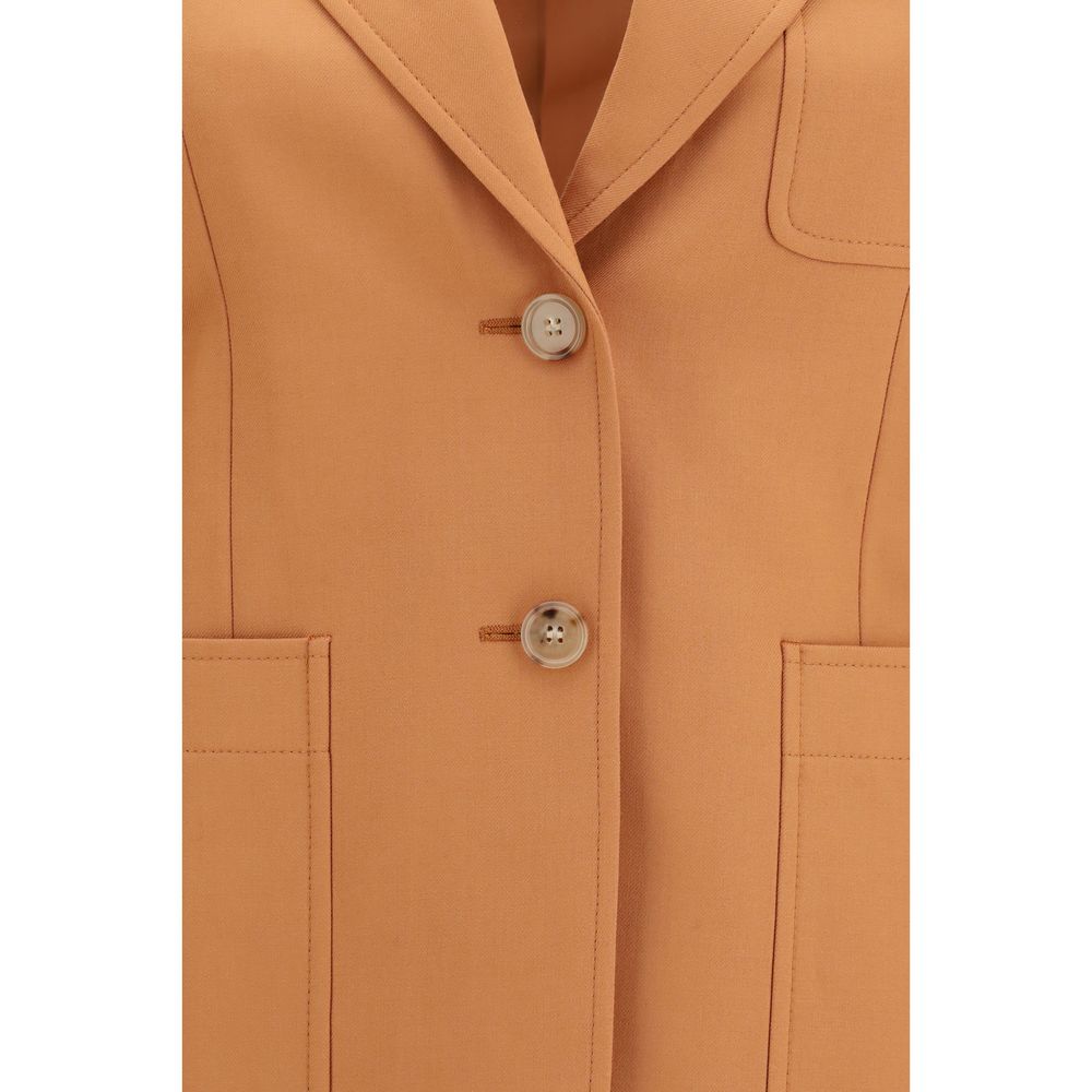 Chloé Orange Wool Oves Aries Blazer Chloé