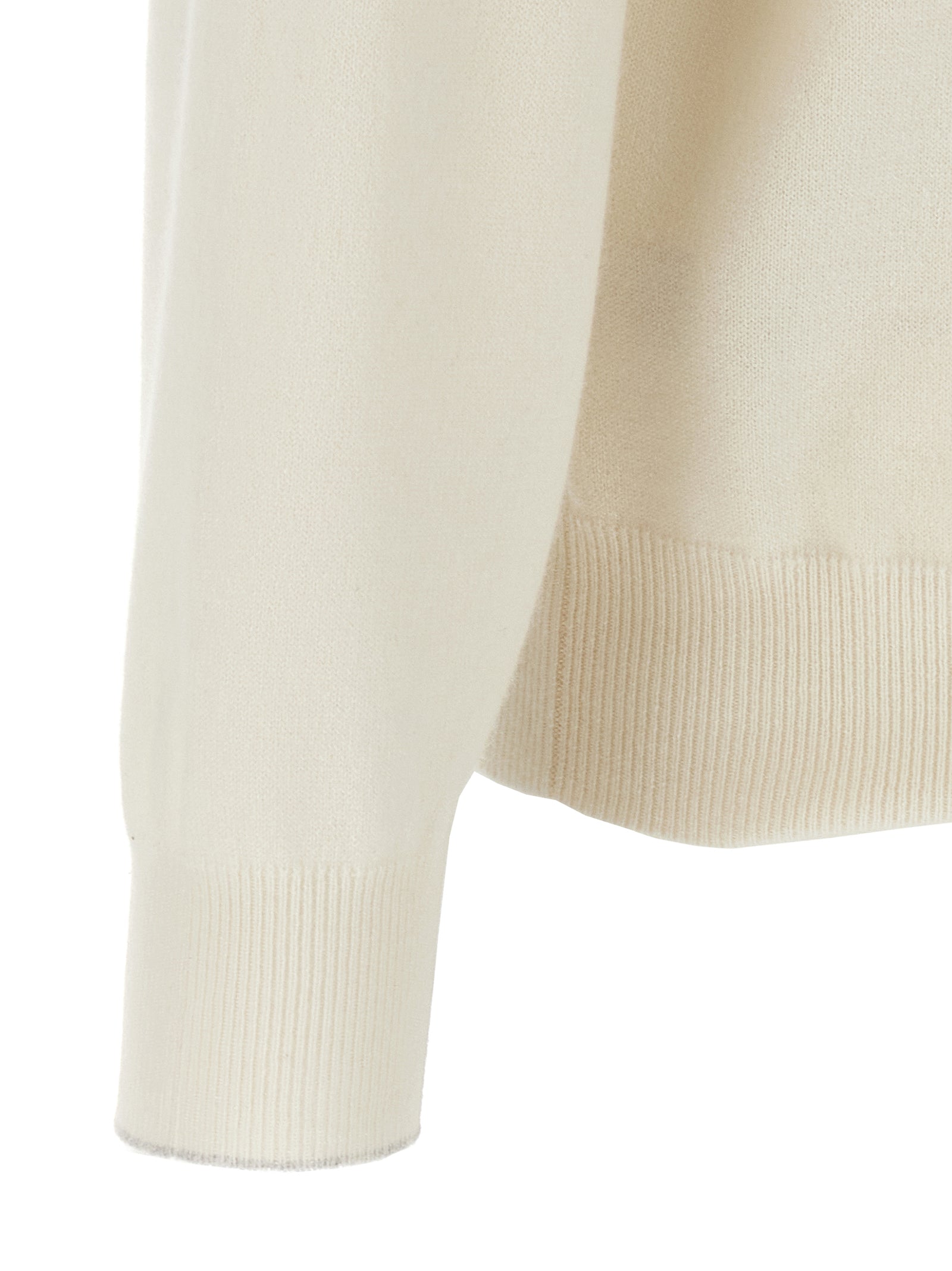 Brunello Cucinelli White Cashmere Cardigan Brunello Cucinelli