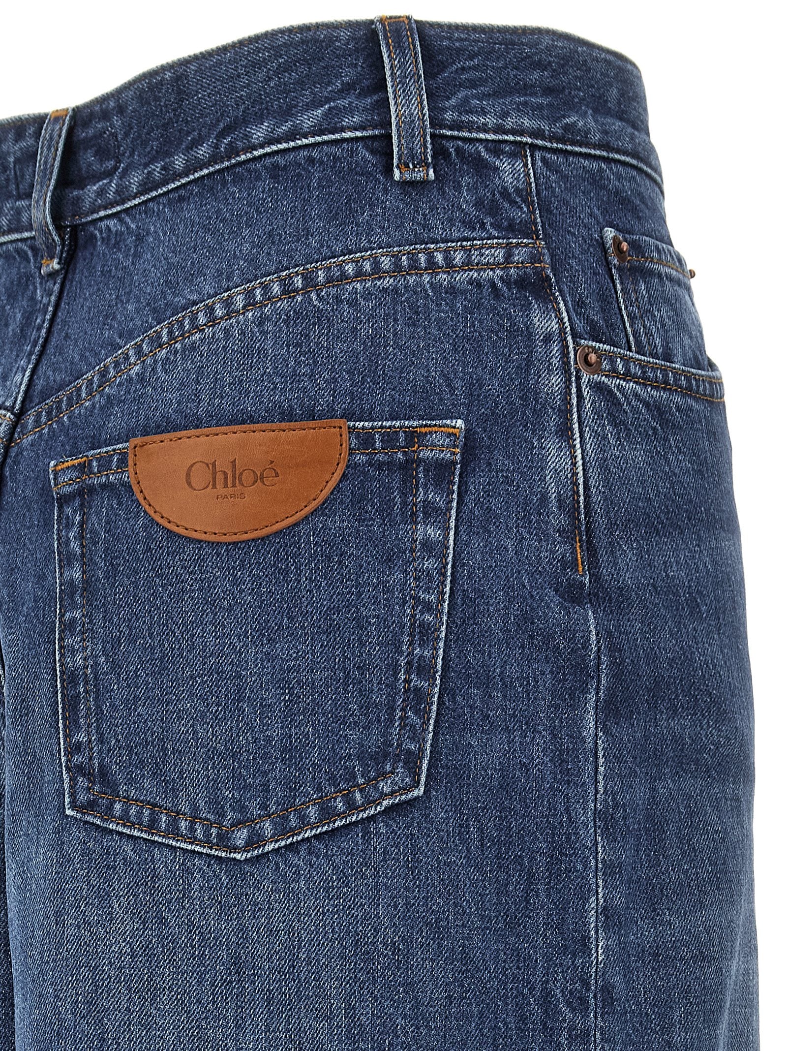 Chloé Blue Cotton Jeans Denim Chloé