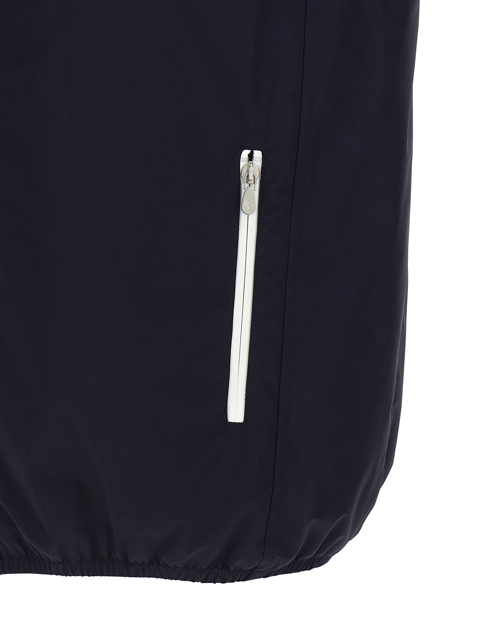 Brunello Cucinelli Blue Polyamide Sleeveless Jacket Brunello Cucinelli