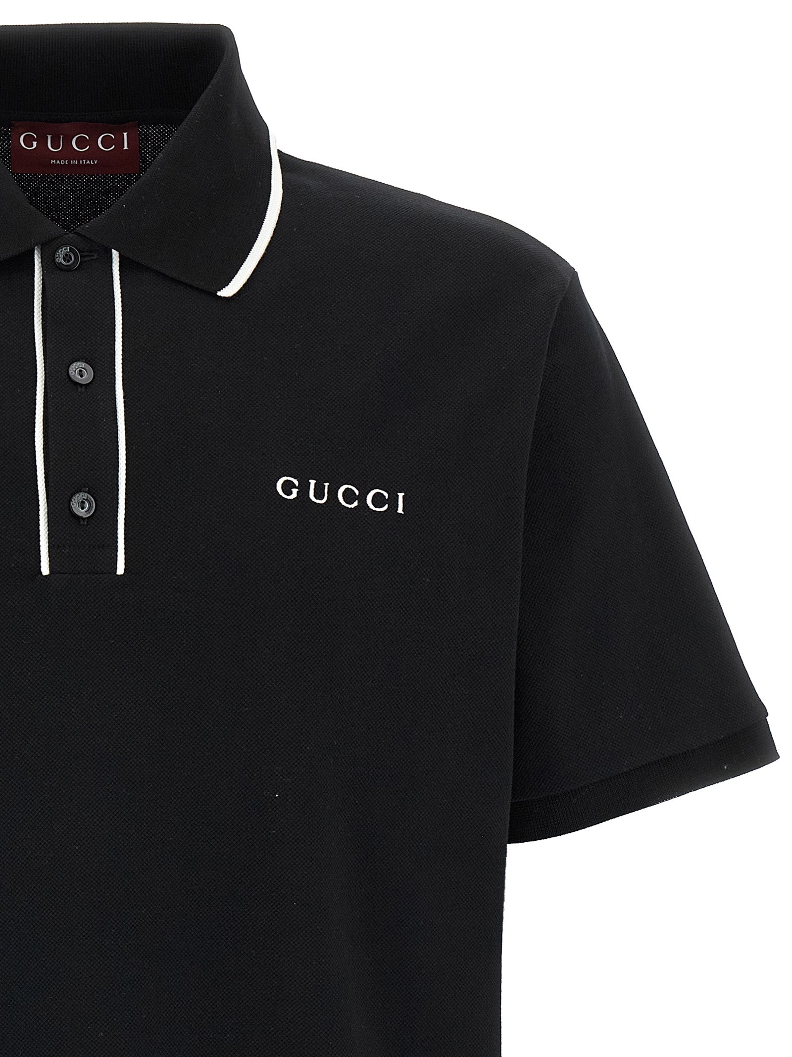 Gucci Bicolor Cotton Polo Shirt Gucci