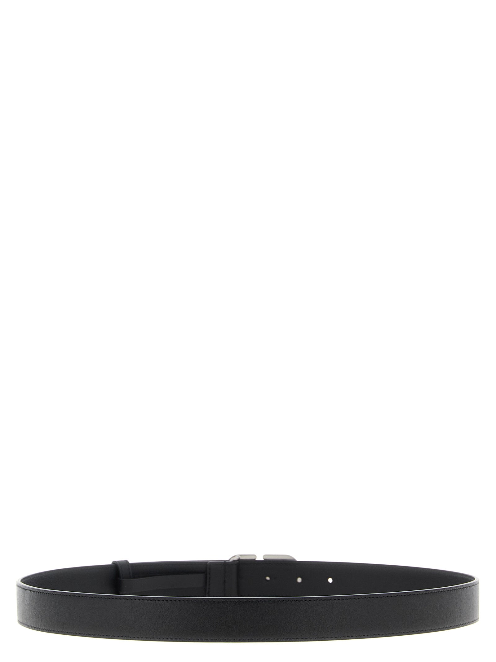 Valentino Garavani Black Calfskin Regular Belt Valentino Garavani