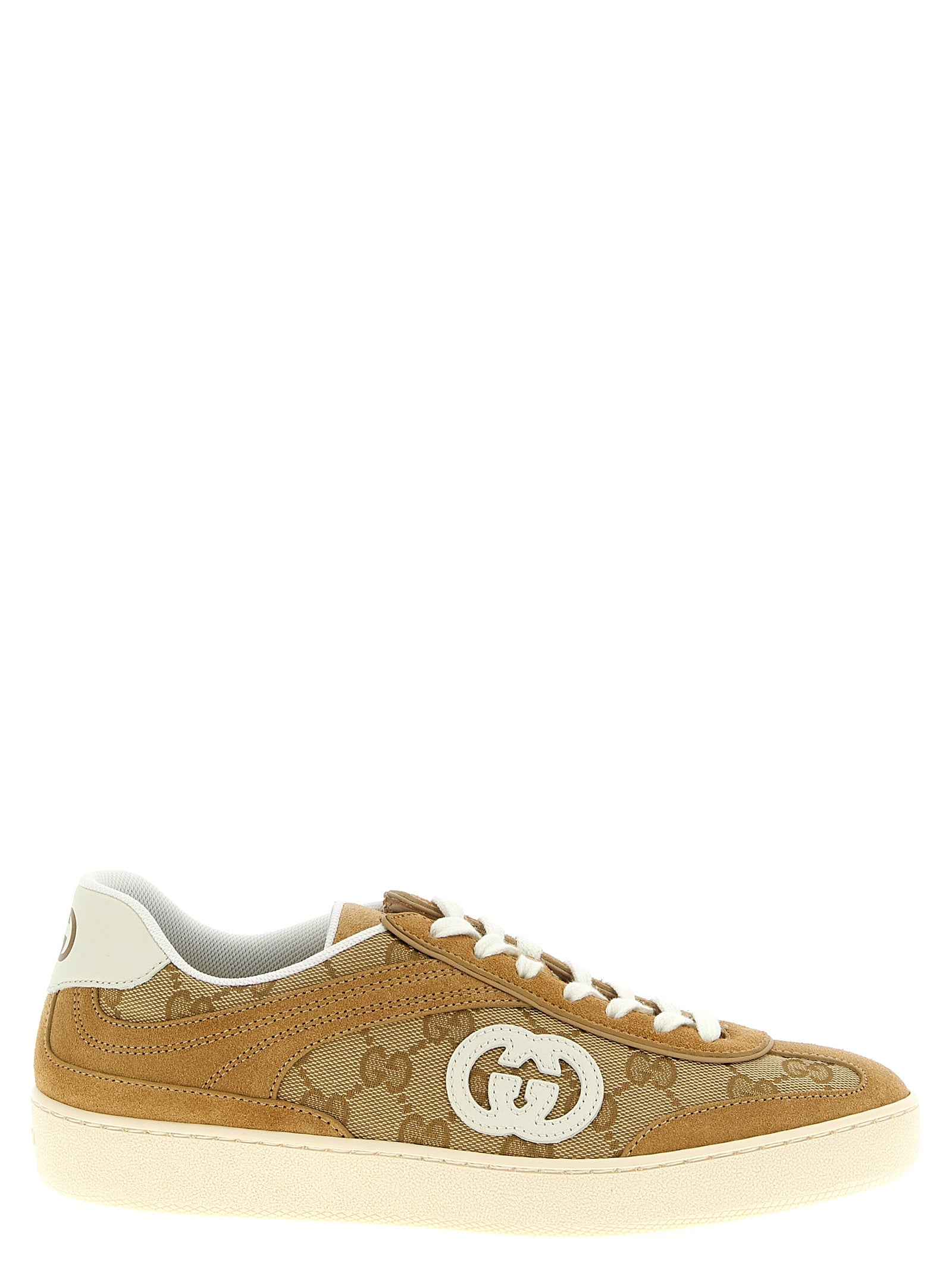 Gucci Beige Calfskin Low Top Sneakers Gucci