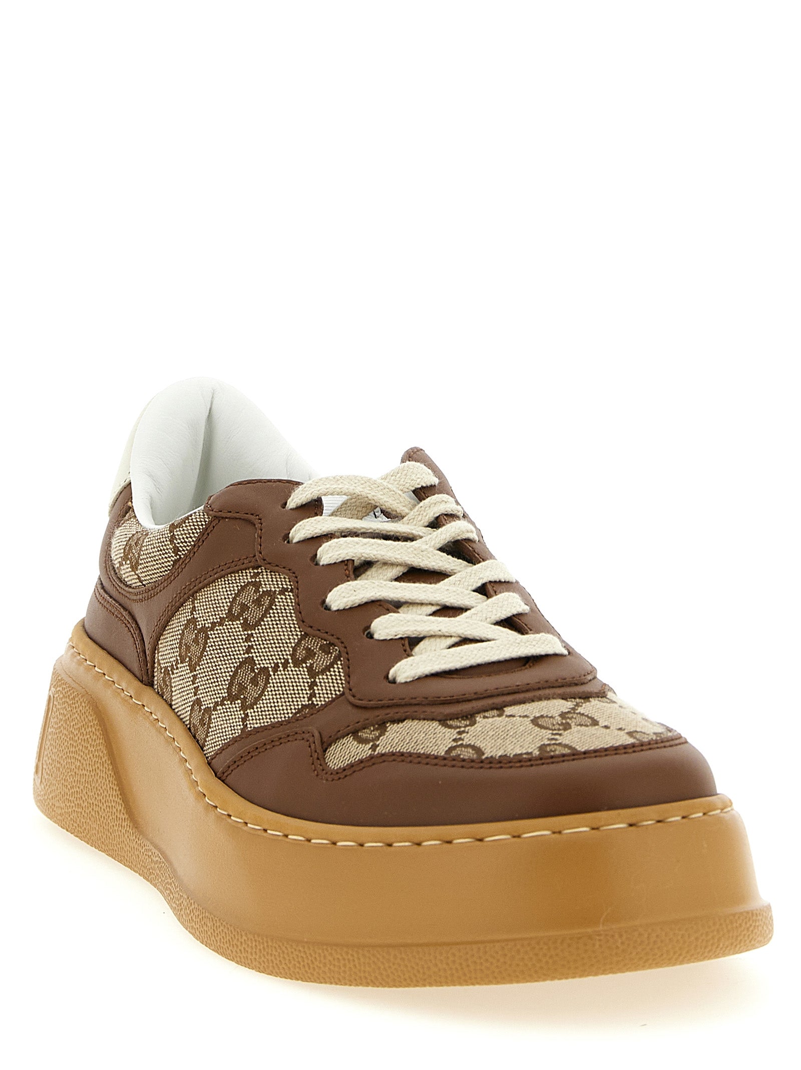 Gucci Brown Calfskin Chunky Sneakers Gucci
