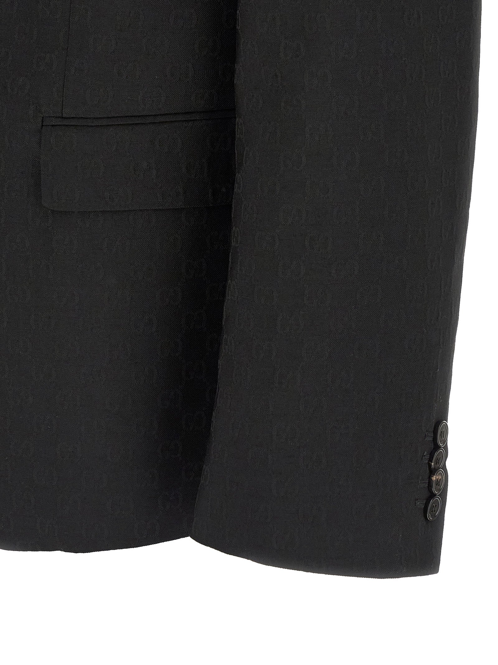 Gucci Black Polyester Blazer Gucci
