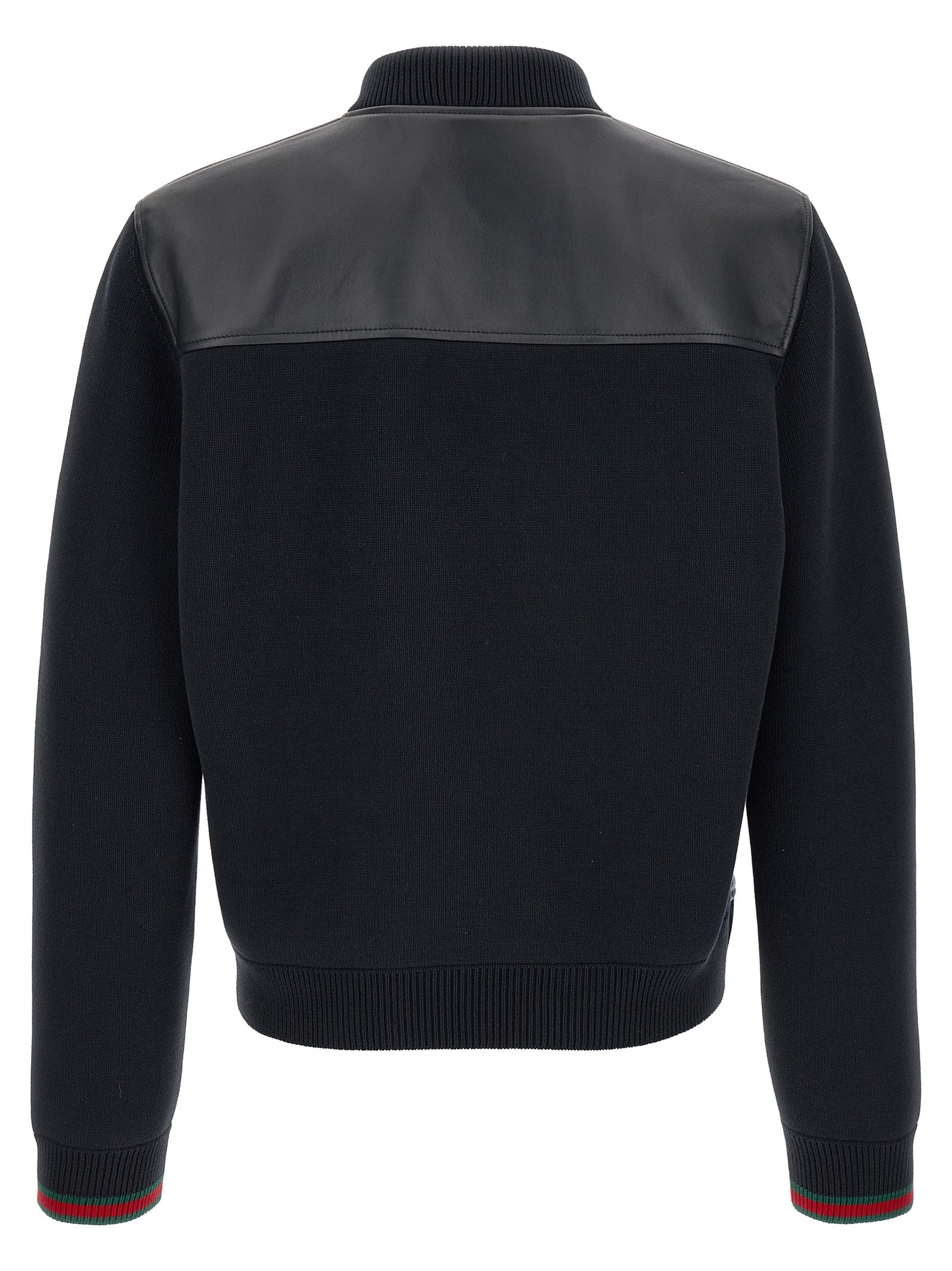 Gucci Blue Lamb Leather Leather Jacket Gucci