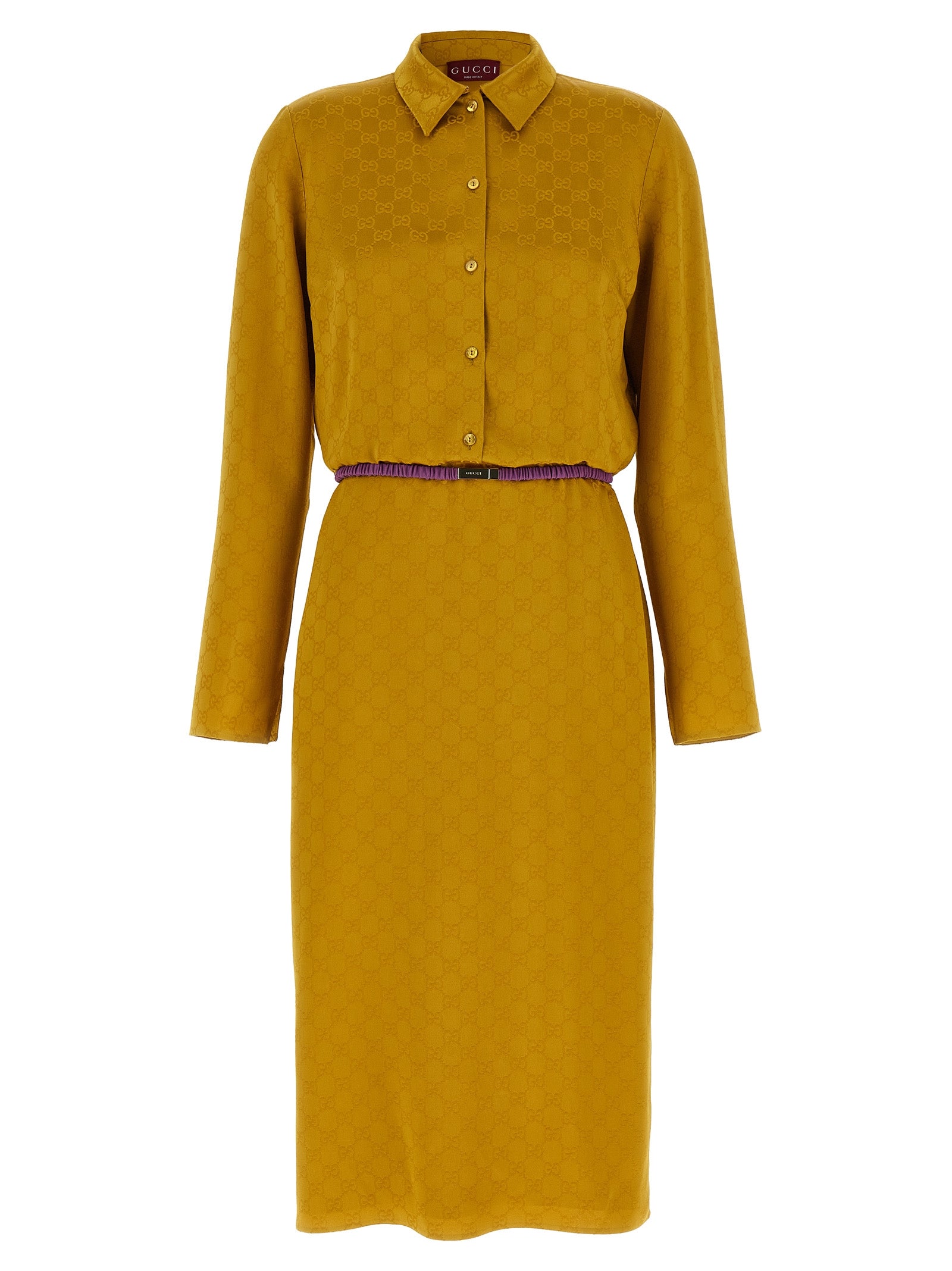 Gucci Bicolor Viscose Midi Dress Gucci