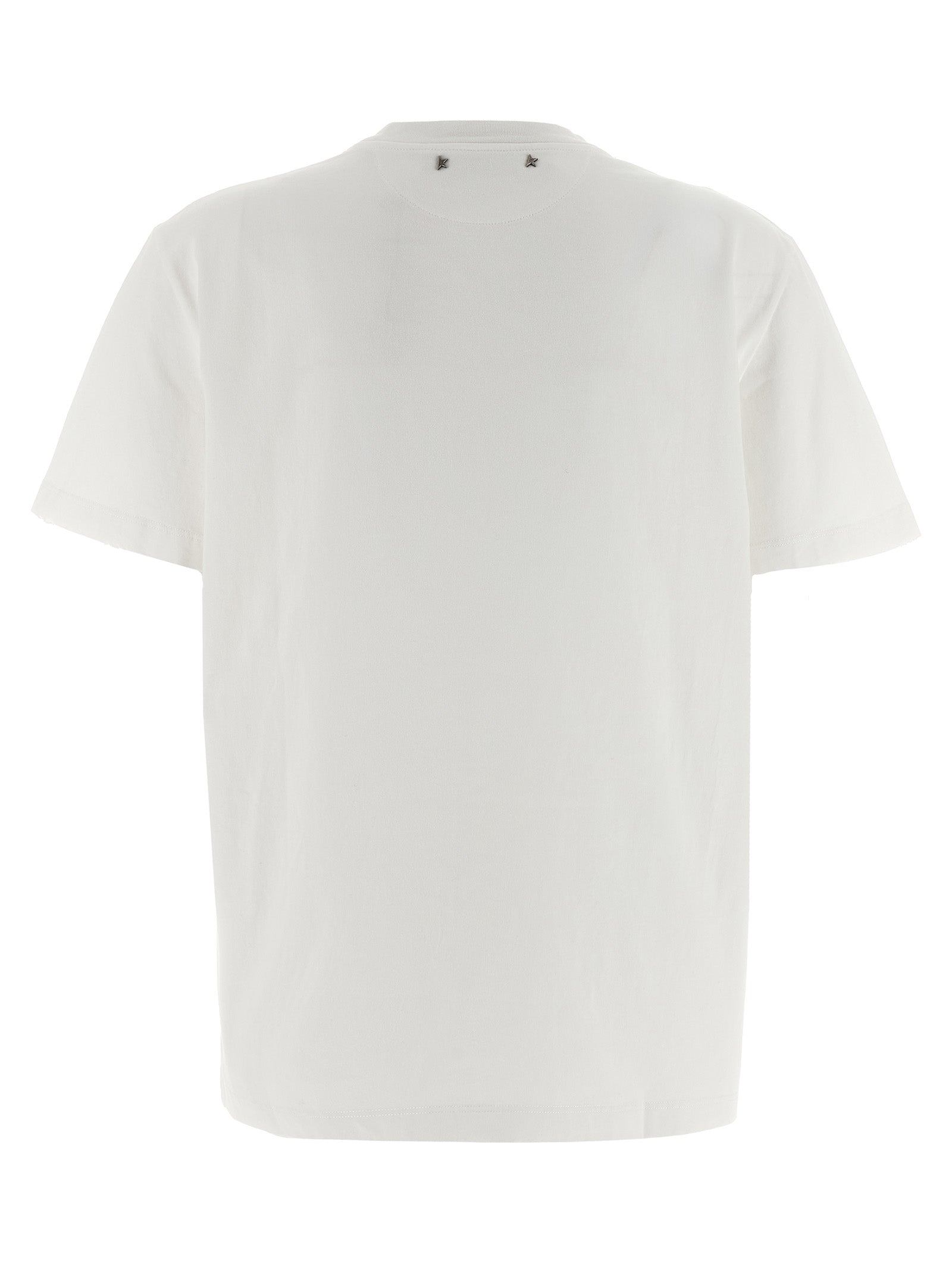 Golden Goose White Cotton T-Shirt Golden Goose