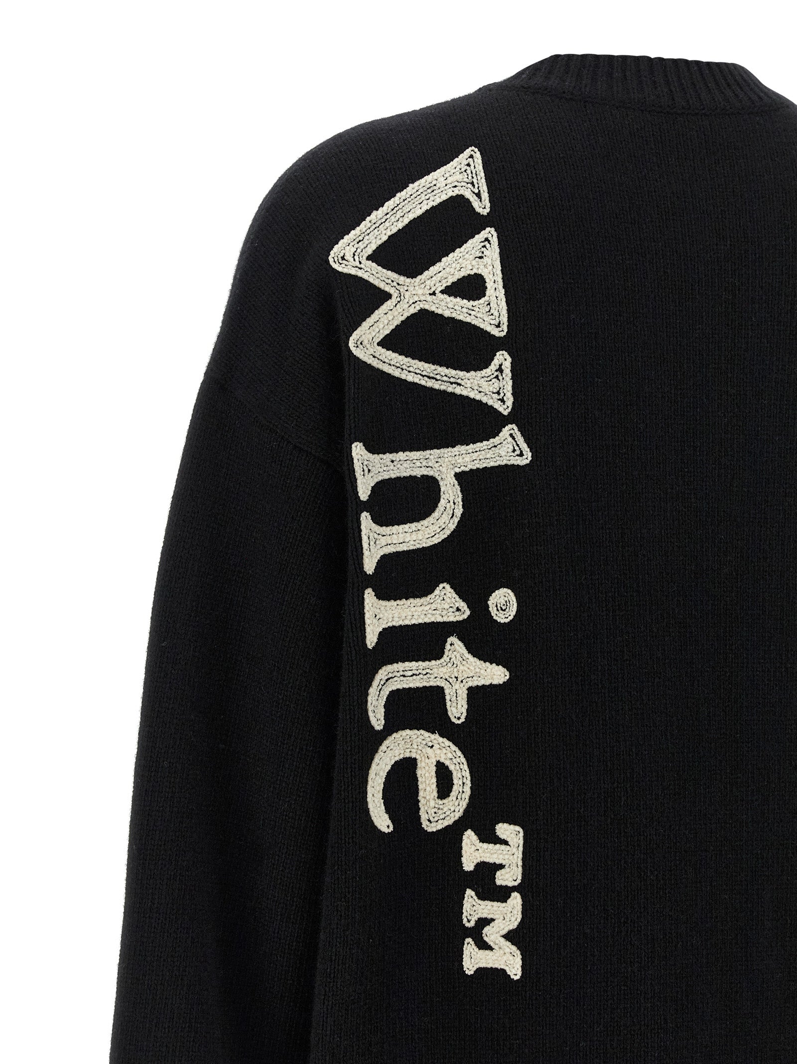 Off-White Bicolor Wool Cardigan Off-White