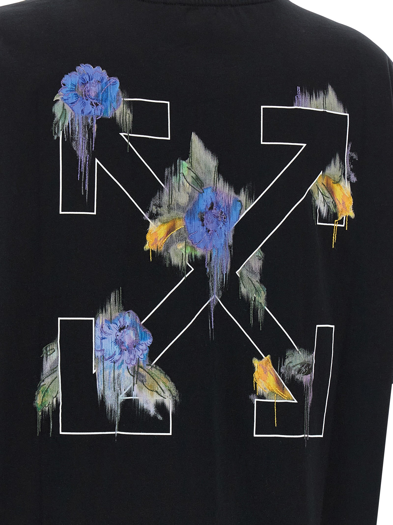 Off-White Black Cotton T-Shirt Off-White