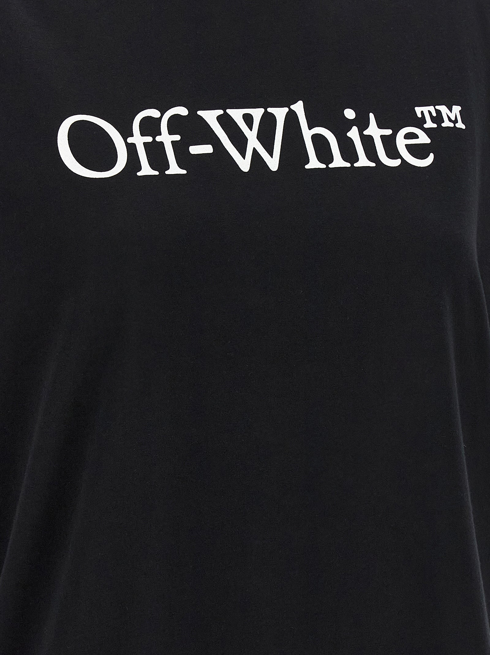 Off-White Black Cotton T-Shirt Off-White