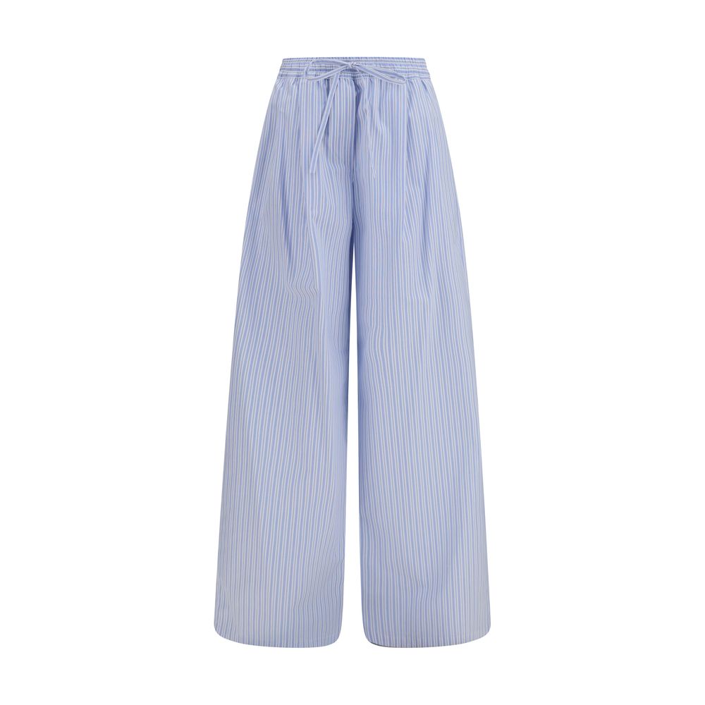 Dolce & Gabbana Blue Cotton Casual Pants Dolce & Gabbana