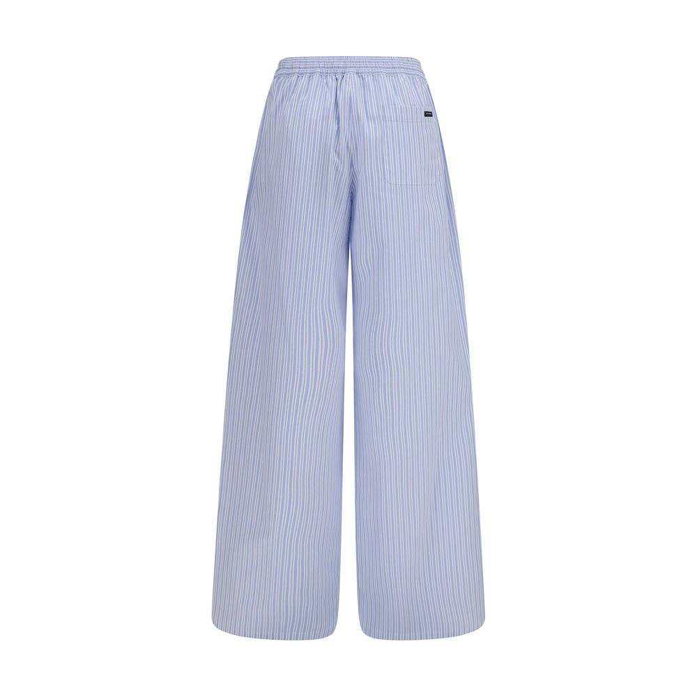 Dolce & Gabbana Blue Cotton Casual Pants Dolce & Gabbana