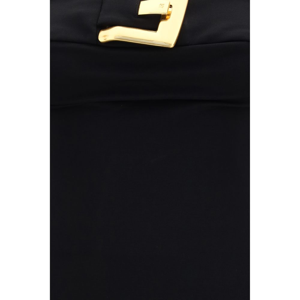 Balmain Black Viscose Cocktail Dress Balmain