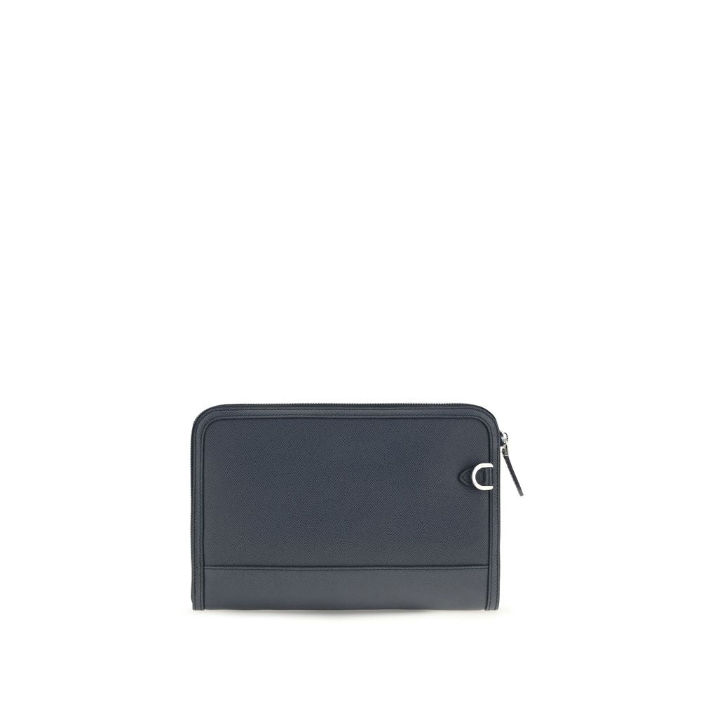 Dolce & Gabbana Blue Calf Leather Bos Taurus Wallet Dolce & Gabbana