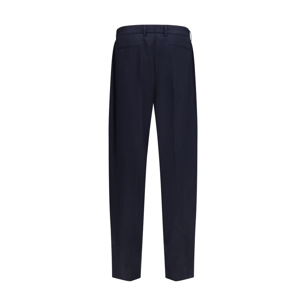 Dolce & Gabbana Blue Wool Oves Aries Dress Pants Dolce & Gabbana