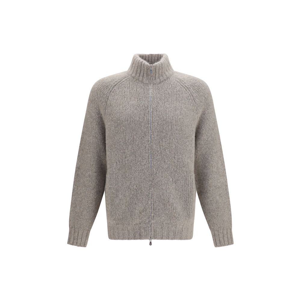 Brunello Cucinelli Gray Cashmere Cardigan Brunello Cucinelli
