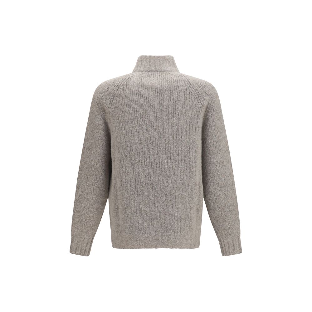 Brunello Cucinelli Gray Cashmere Cardigan Brunello Cucinelli