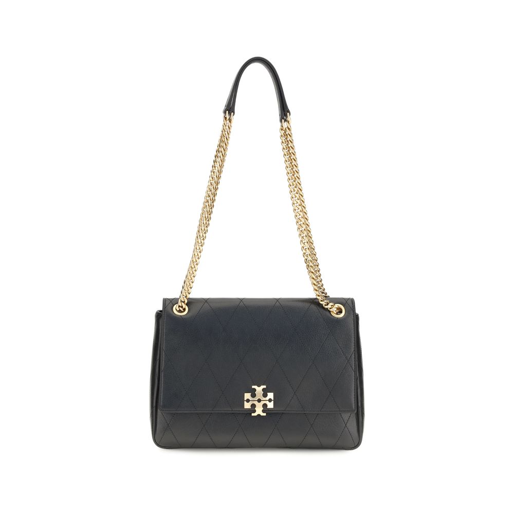 Tory Burch Black Calf Leather Bos Taurus Shoulder Bag Tory Burch