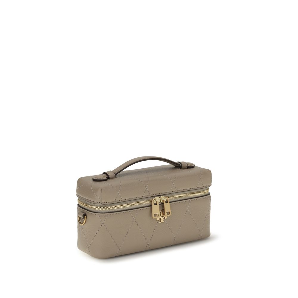 Tory Burch Gray Calf Leather Bos Taurus Wallet Tory Burch