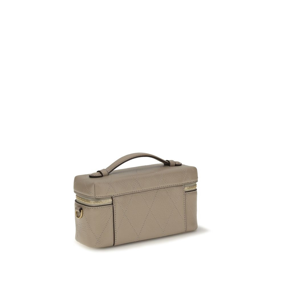 Tory Burch Gray Calf Leather Bos Taurus Wallet Tory Burch