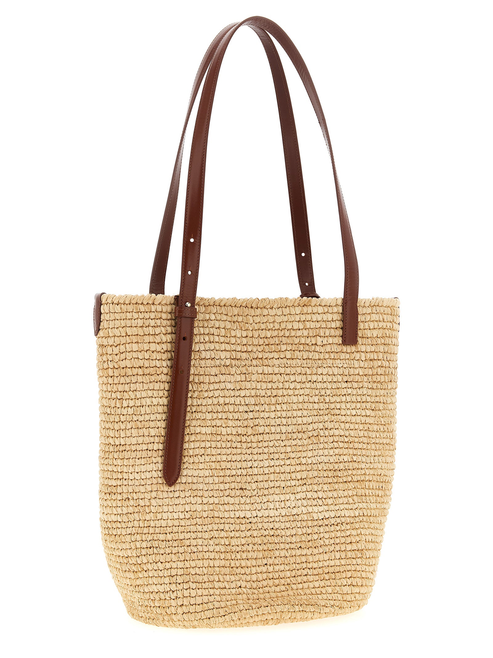 Paco Rabanne Beige Raffia Tote Bag Paco Rabanne