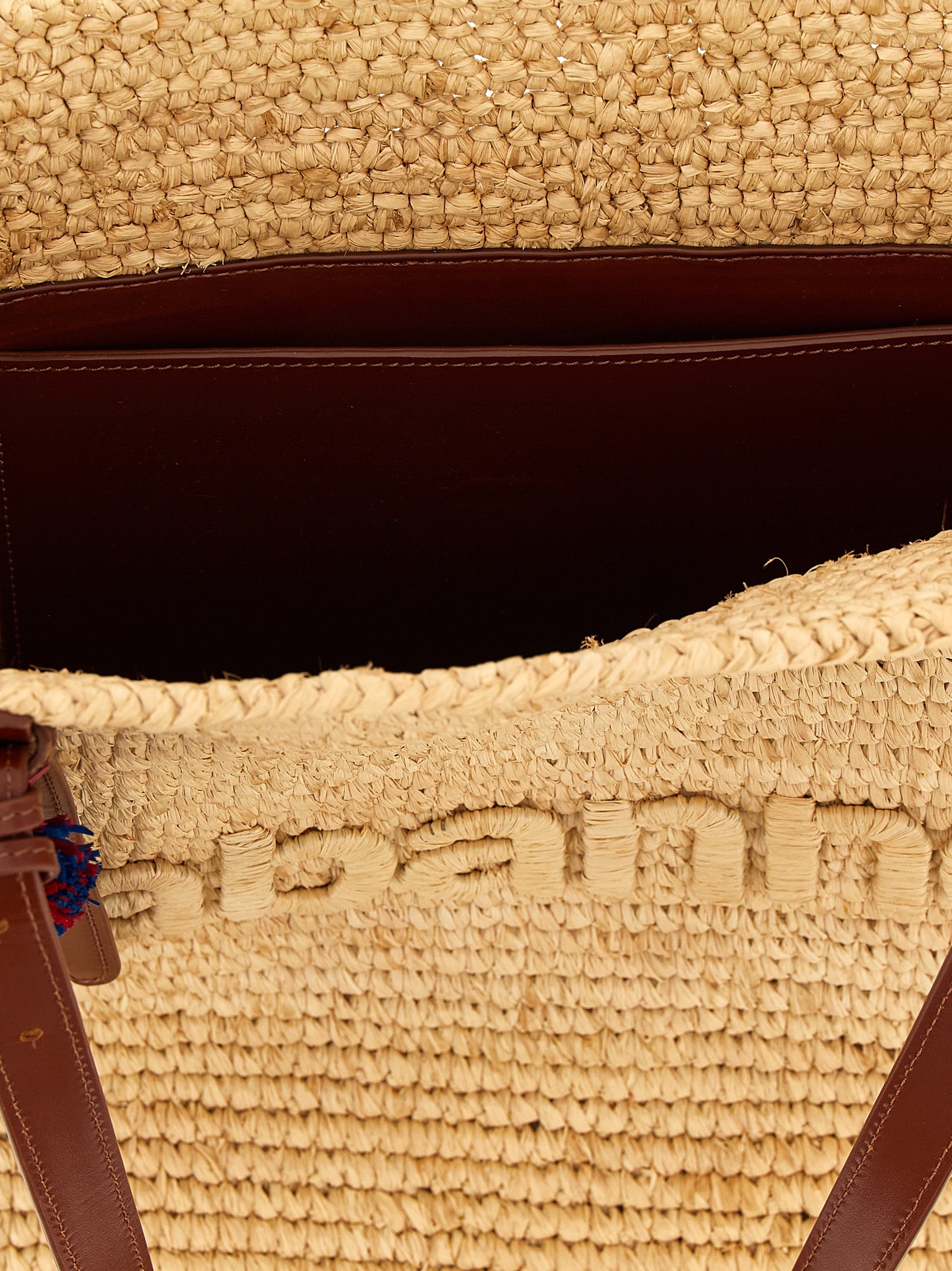 Paco Rabanne Beige Raffia Tote Bag Paco Rabanne