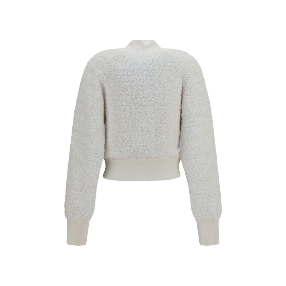 Balmain White Viscose Bomber Balmain