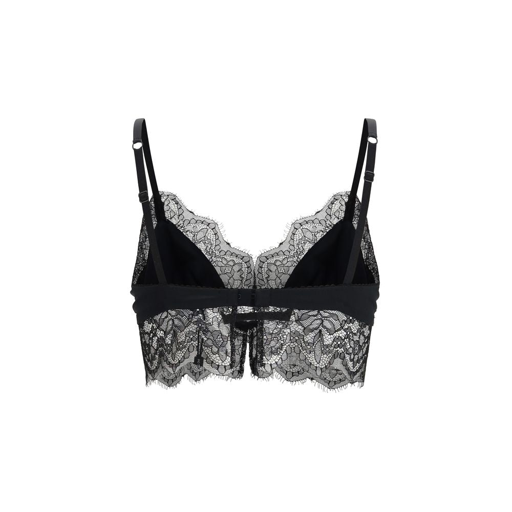 Dolce & Gabbana Black Silk Bra Dolce & Gabbana
