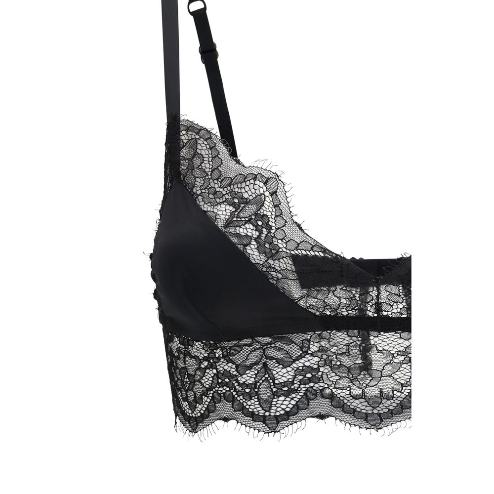 Dolce & Gabbana Black Silk Bra Dolce & Gabbana