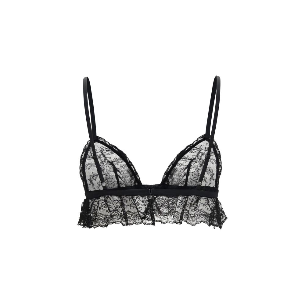 Dolce & Gabbana Black Cotton Bra Dolce & Gabbana