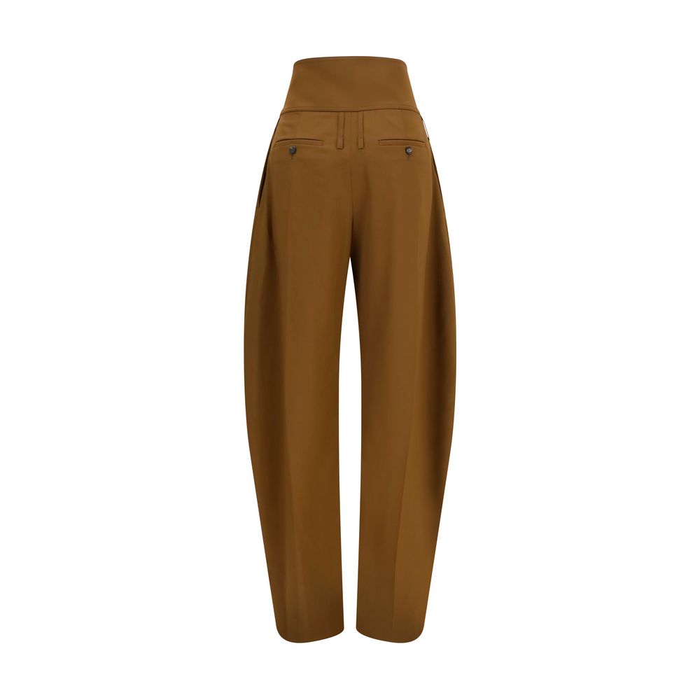 Ferragamo Brown Wool Oves Aries Casual Pants Ferragamo