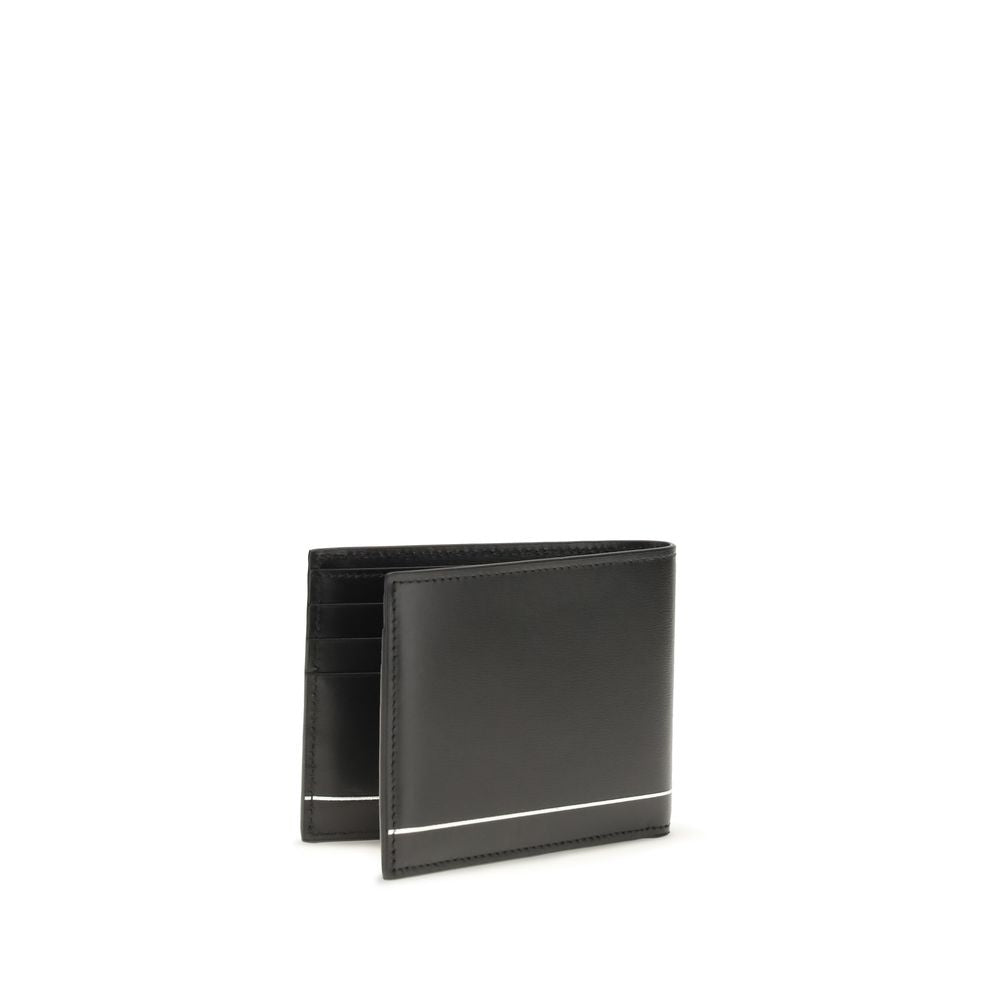 Ferragamo Black Calf Leather Bos Taurus Wallet Ferragamo