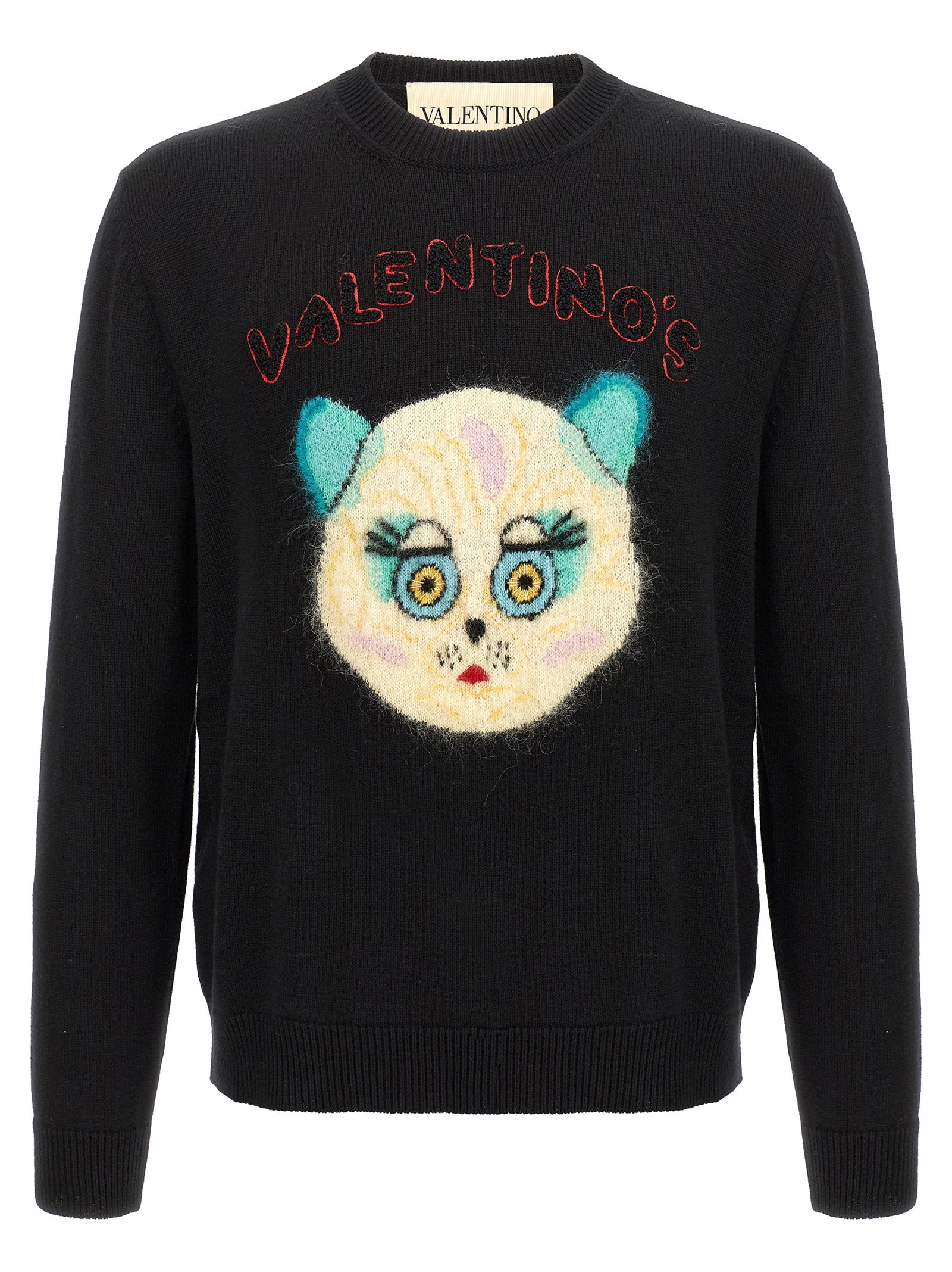 Valentino Garavani Black Cotton Cardigan Valentino Garavani