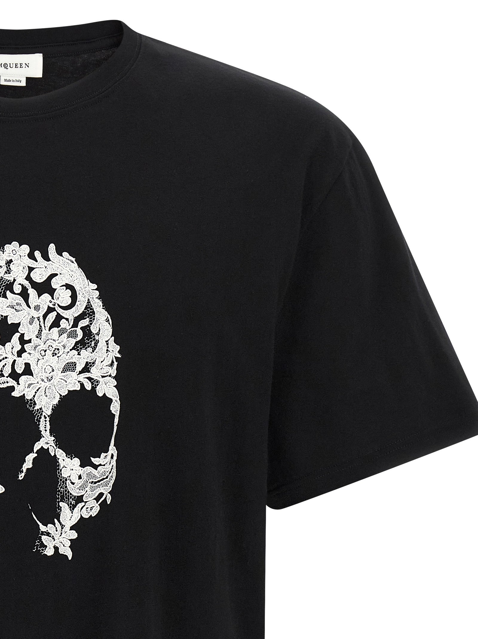 Alexander McQueen Bicolor Cotton T-Shirt Alexander McQueen
