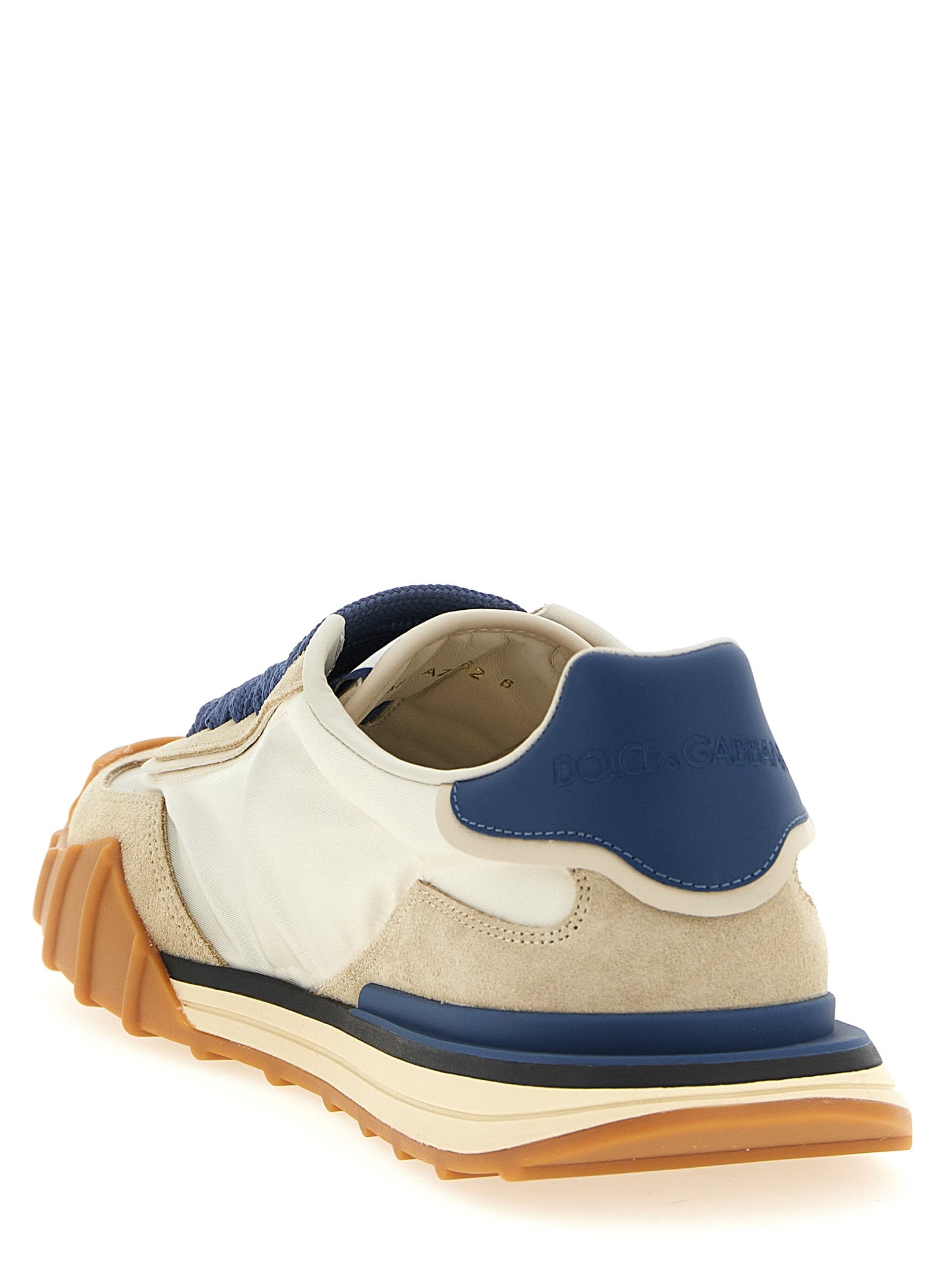 Dolce & Gabbana Blue Calfskin Athletic Sneakers Dolce & Gabbana
