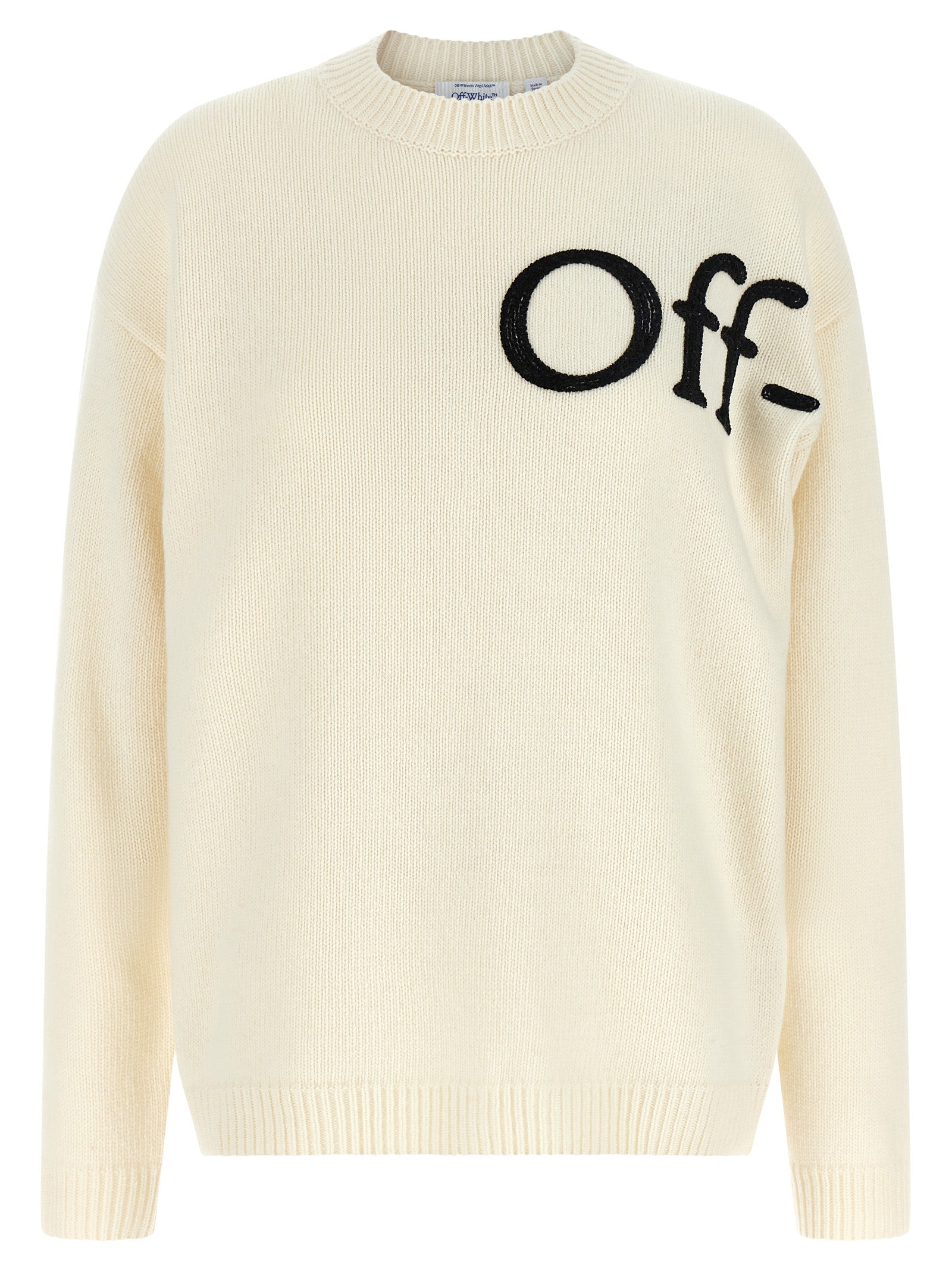Off-White Bicolor Wool Cardigan Off-White