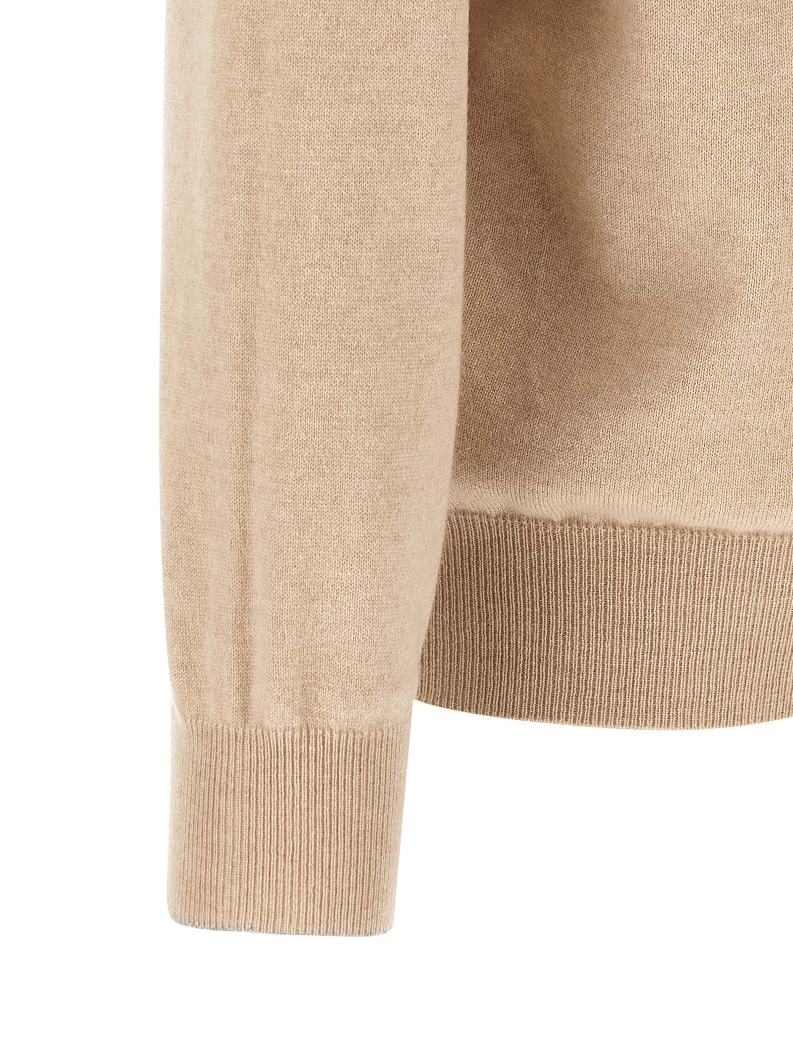 Brunello Cucinelli Beige Cashmere Cardigan Brunello Cucinelli