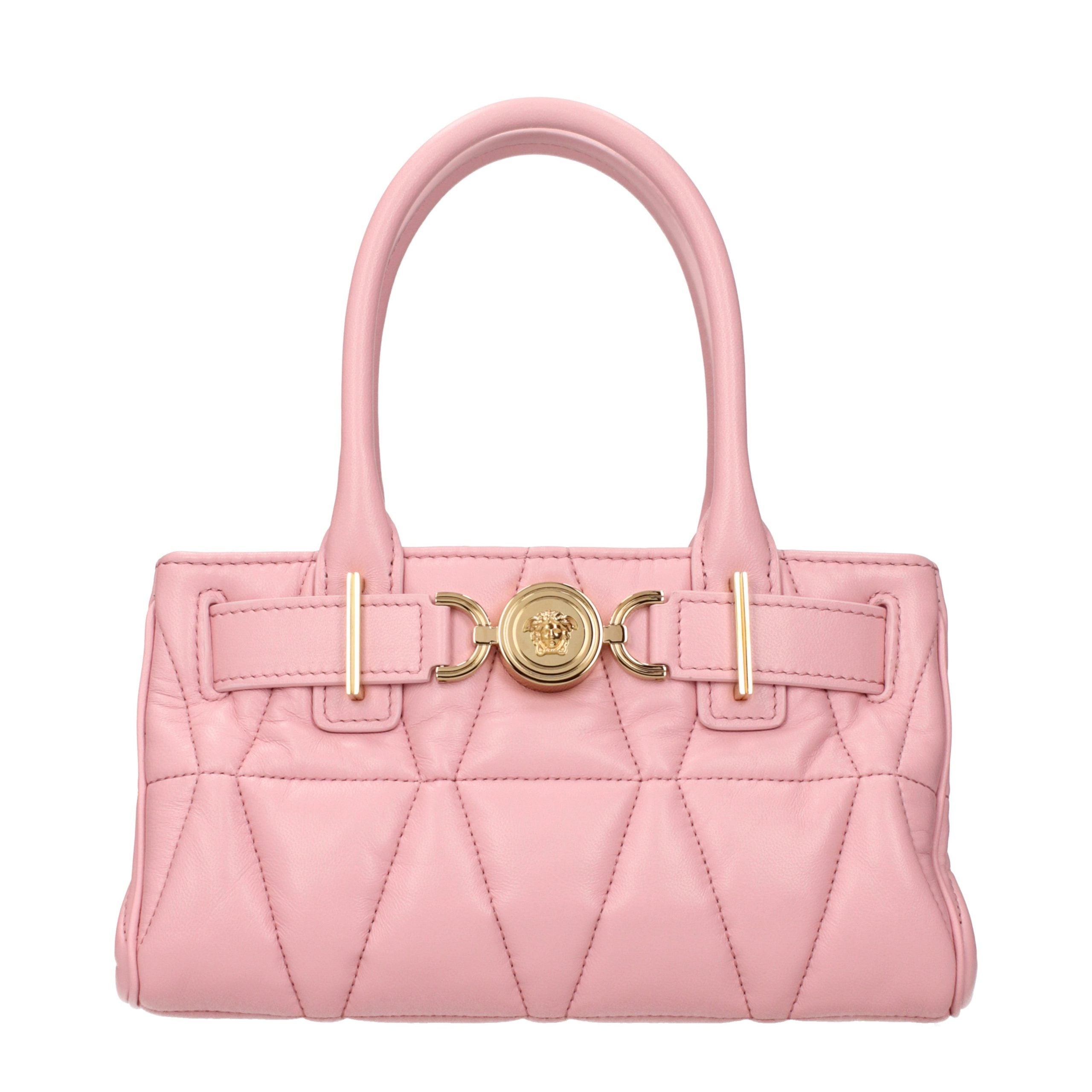 Versace Pink Leather Handbag Versace