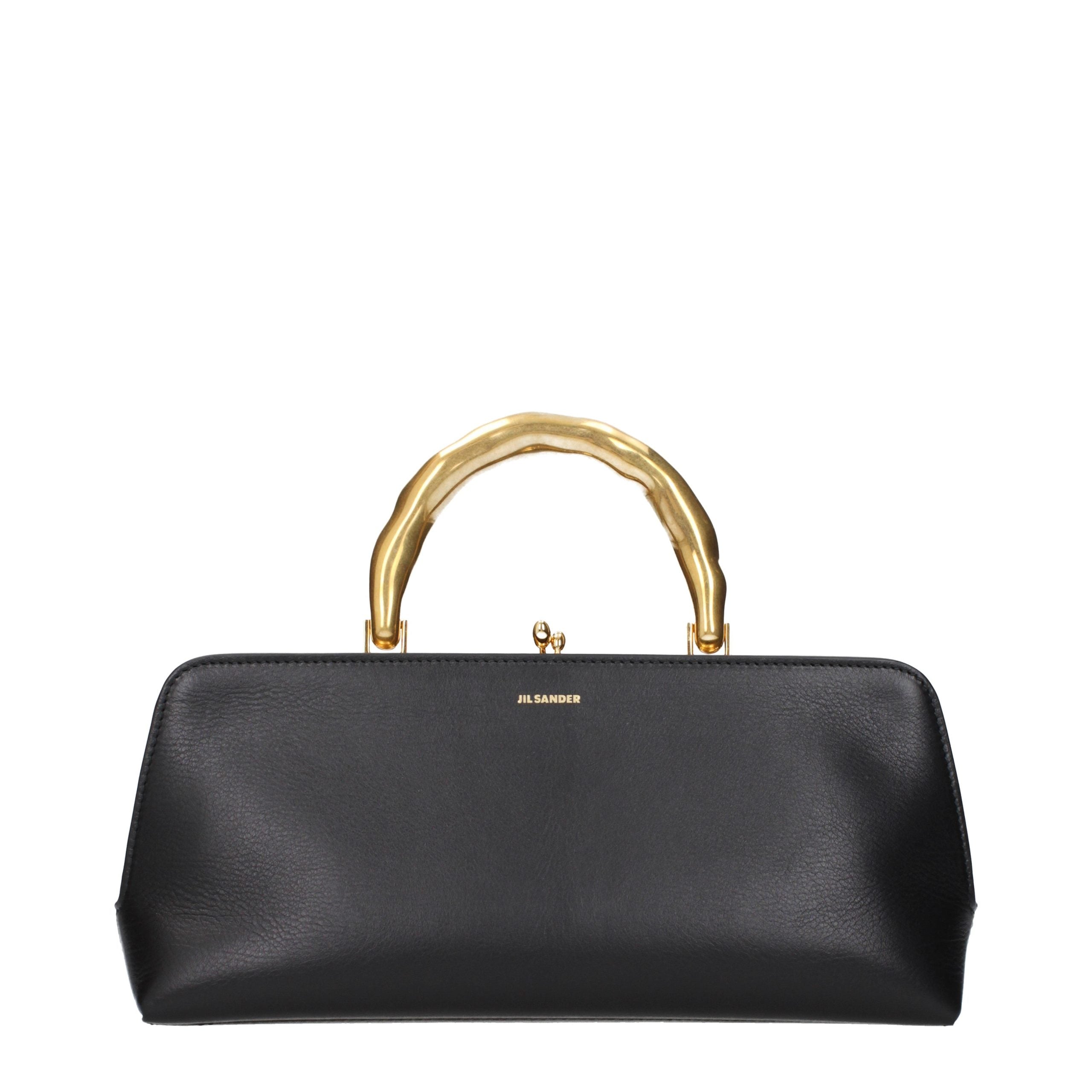 Jil Sander Black Leather Handbag Jil Sander