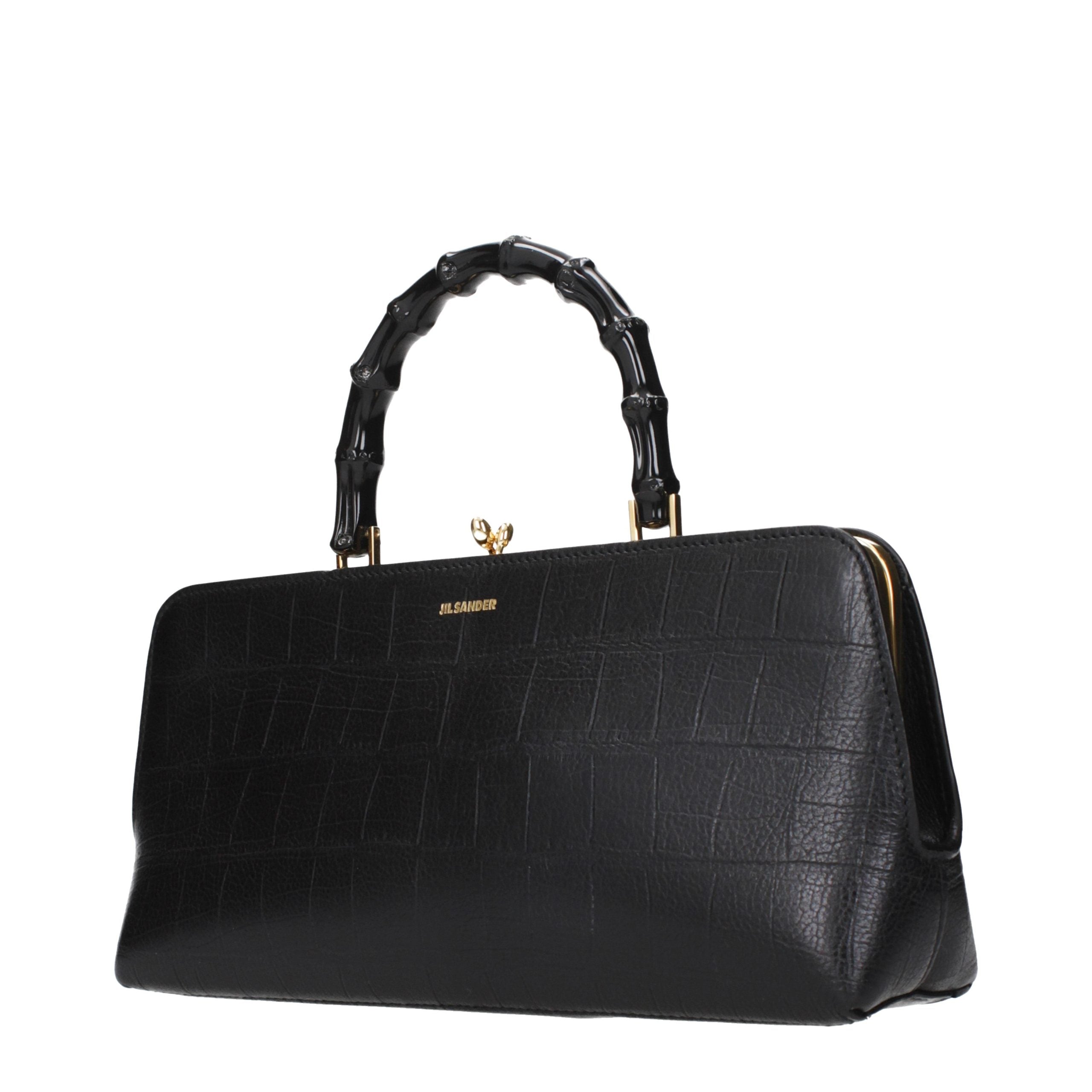 Jil Sander Black Leather Handbag Jil Sander