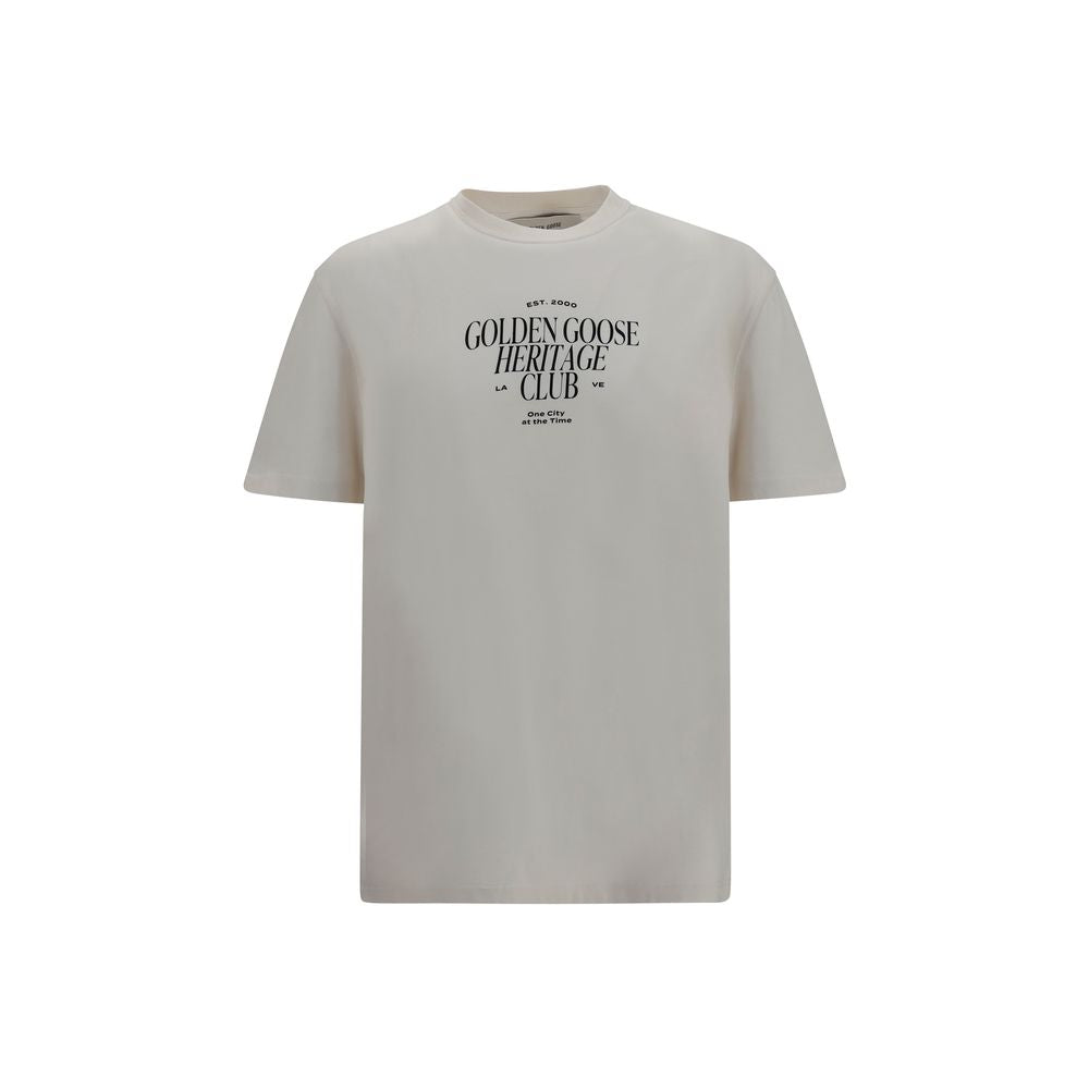 Golden Goose White Cotton T-Shirt Golden Goose