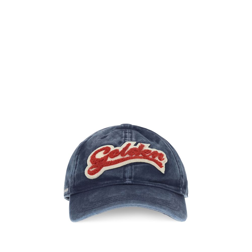 Golden Goose Blue Cotton Cap (Baseball Hat) Golden Goose