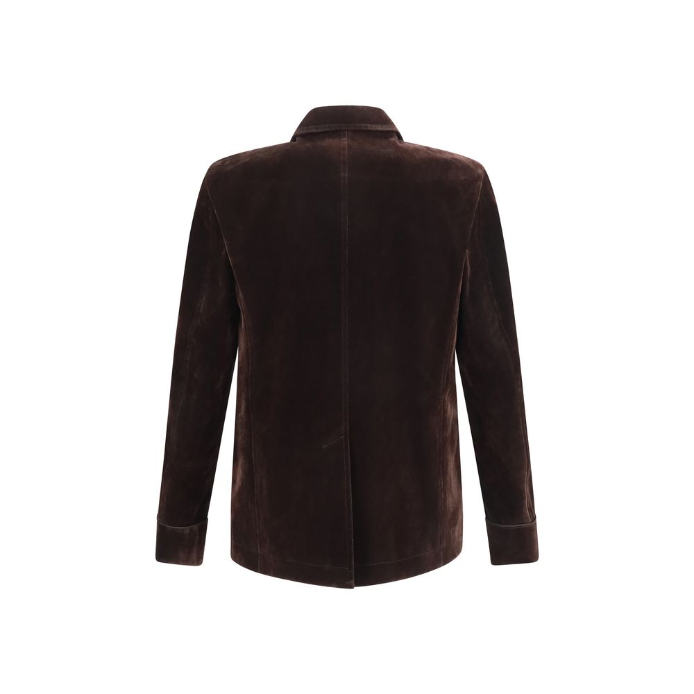 Tom Ford Brown Cotton Blazer Tom Ford