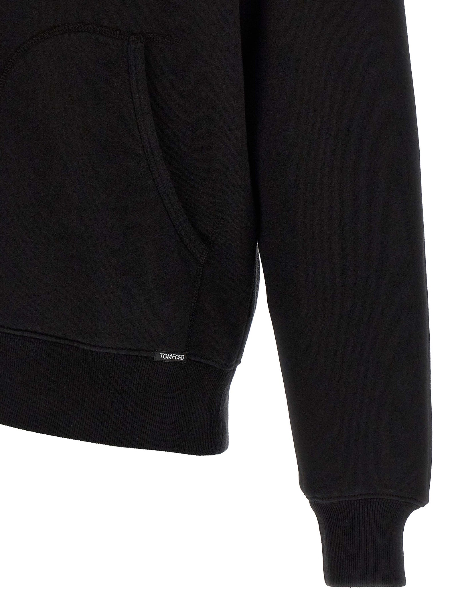 Tom Ford Black Cotton Sweatshirt Tom Ford